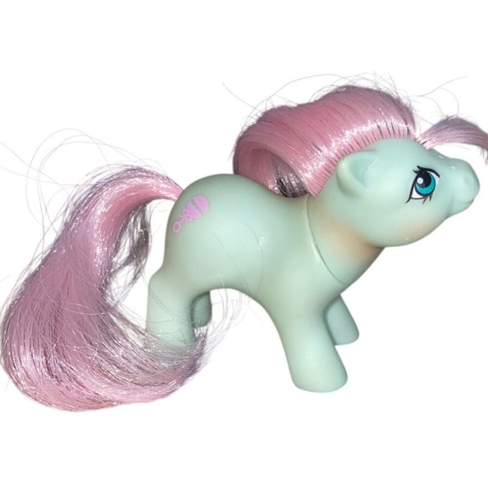 Baby Cuddles Vintage My Little Pony G1 Mint Green Body Pink Hair
